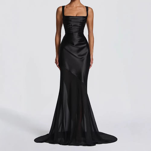 Damen Elegantes Chiffon-Abendkleid mit figurbetontem Schnitt R&B