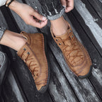Herren Hochwertige und flexible Schnürboots mit rutschfester Sohle