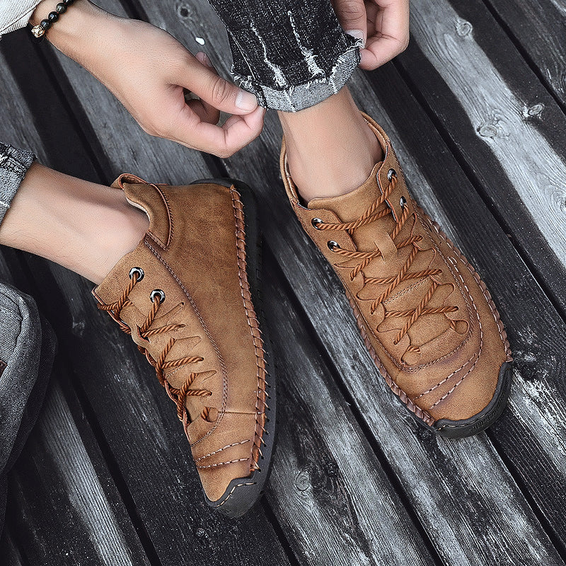 Herren Hochwertige und flexible Schnürboots mit rutschfester Sohle