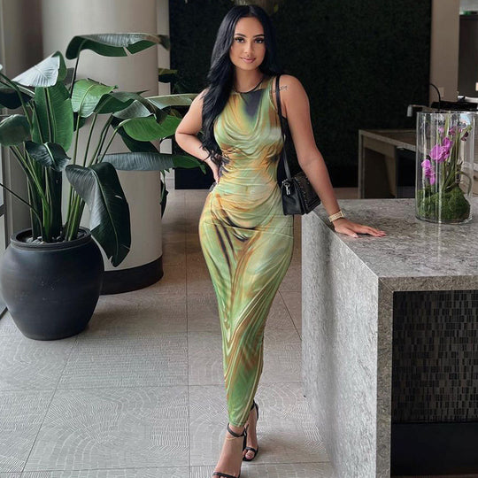 Damen Elegantes Cocktail-Kleid mit raffiniertem Schnitt R&B