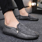 Herren Mokassins mit elegantem Reißverschluss und weichem Leder