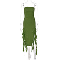 Damen Wickelkleid mit Rüschen und figurformendem Schnitt R&B