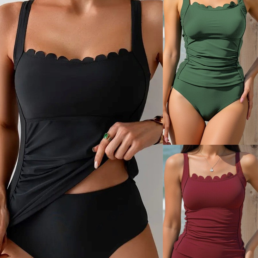 Damen Tankini mit elegantem Rüschendesign R&B