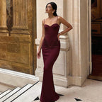 Damen Maxikleid mit Raffungen R&B