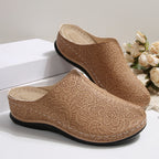 Damen Komfortable Clogs mit eleganter Spitzenstruktur und ergonomischem Fußbett R&B