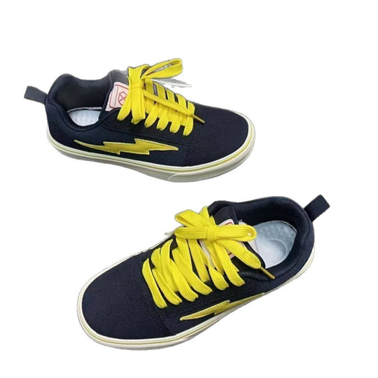Damen Sportliche Sneakers im modernen Design mit aufwendigem Blitzmotiv R&B