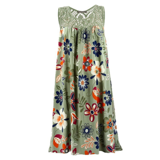 Damen Langkleid mit floraler Spitzenstruktur R&B