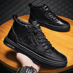 Herren Hochwertige Leder Sneakers R&B