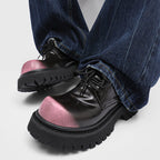 Damen Stabile und modische Schnürschuhe mit robustem Profil R&B