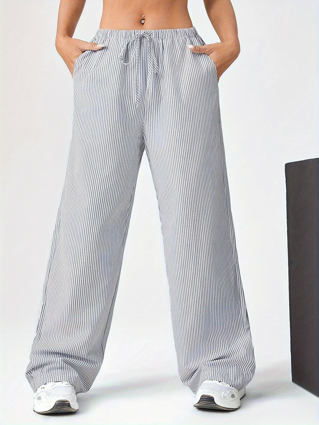 Damen weite Sommerhose mit seitlichen Taschen R&B
