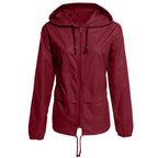 Damen leichte Übergangsjacke mit verstellbarem Kordelzug