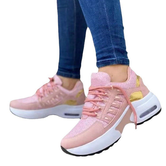 Damen sportliche Sneaker mit modischen Akzenten und dämpfendem Sohlenprofil R&B