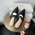 Damen Mules mit elegantem Knotendesign
