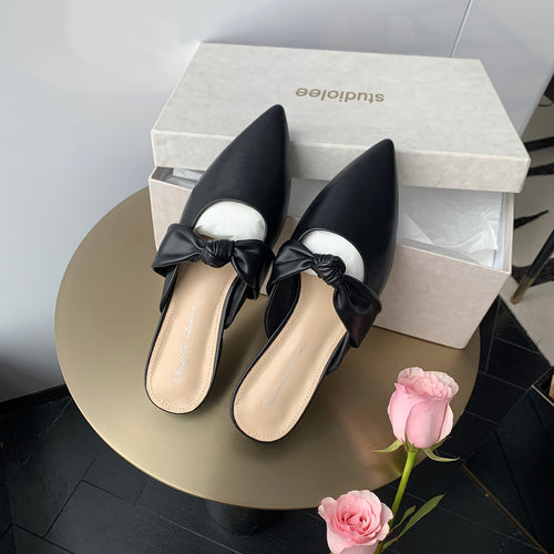 Damen Mules mit elegantem Knotendesign R&B