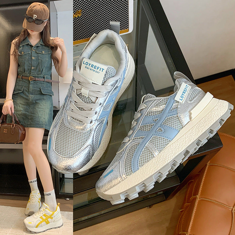 Damen Sportliche Lauf-Sneaker mit atmungsaktivem Mesh-Obermaterial und rutschfester Sohle R&B