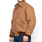 Herren stilvolle Bomberjacke mit praktischen Taschen und elastischem Bund R&B