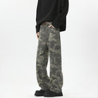Damen Weitgeschnittene Cargohose mit geschmackvollem Camouflage-Muster