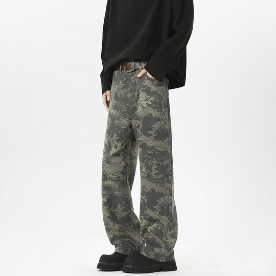 Damen Weitgeschnittene Cargohose mit geschmackvollem Camouflage-Muster R&B