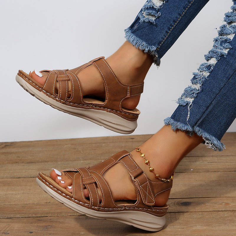 Damen Komfortable Sandalen mit atmungsaktivem Obermaterial und flexiblem Fußbett R&B
