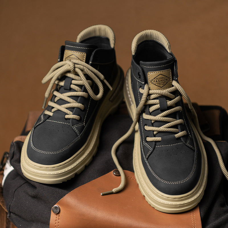 Damen Robuste High-Top Sneakers mit trendigem Design und atmungsaktiver Sohle R&B