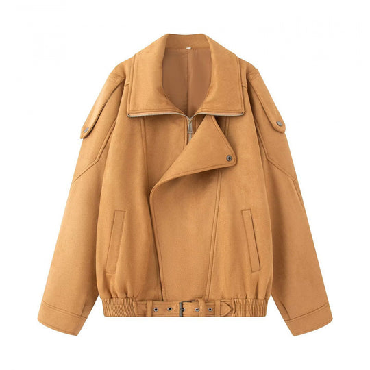 Damen lässige Oversize-Jacke aus hochwertigem Material R&B
