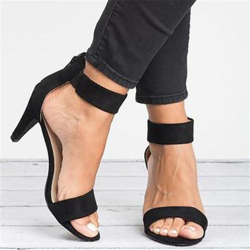 Damen elegante High Heels mit komfortablem Riemen und stiletto Absatz R&B