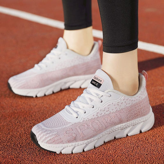 Damen Sportliche Sneakers mit atmungsaktiver Mesh-Oberfläche R&B