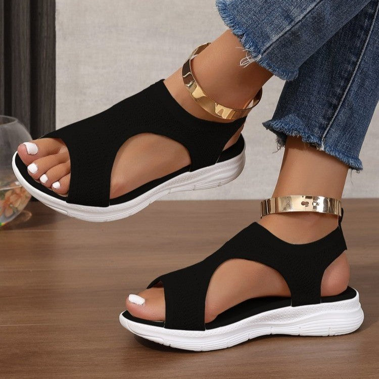 Damen Komfortable Freizeit-Sandalen mit atmungsaktivem Obermaterial und rutschfester Sohle R&B