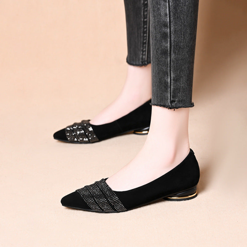Damen Ballerinas mit funkelnden Applikationen von R&B