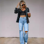 Damen Elegante und lässige Blazerjacke R&B