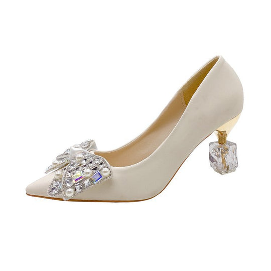 Damen elegante Pumps mit dekorativem Strass-Detail R&B