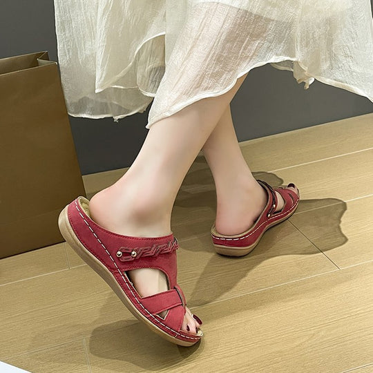 Damen Komfortable Riemchen-Sandalen mit elegantem Design und gepolsterter Sohle R&B