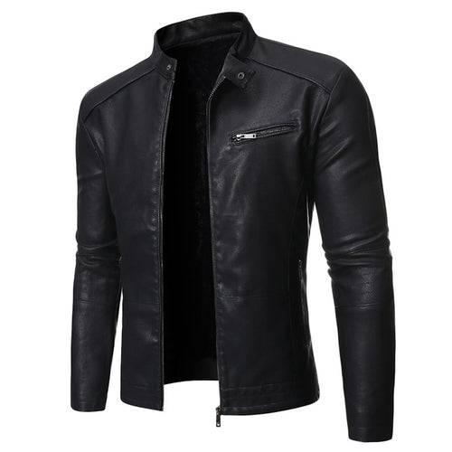 Herren jacke mit stylishem Stehkragen und praktischen Reißverschlusstaschen R&B