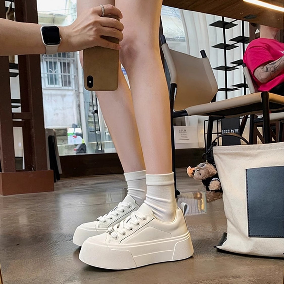 Damen Sneaker mit erhöhter Sohle R&B