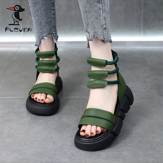 Damen Komfortable Sandalen mit innovativem Riemendesign R&B