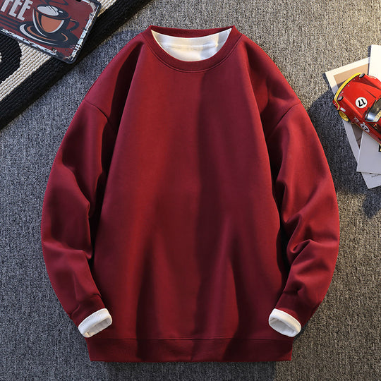 Damen Komfortabler Sweatshirt mit kontrastierenden Ärmeln R&B