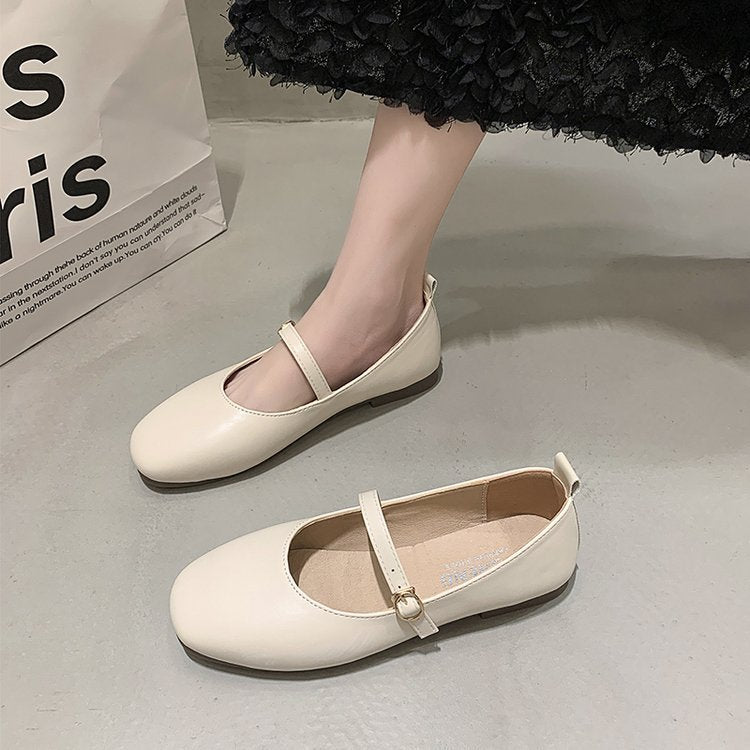 Damen Ballerinas mit elegantem Riemchen und bequemem Fußbett R&B
