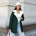Damen gesteppte Wolljacke R&B