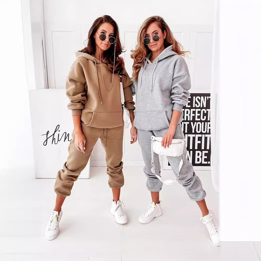 Damen Sportanzug mit lässigem Schnitt und elastischen Bündchen R&B