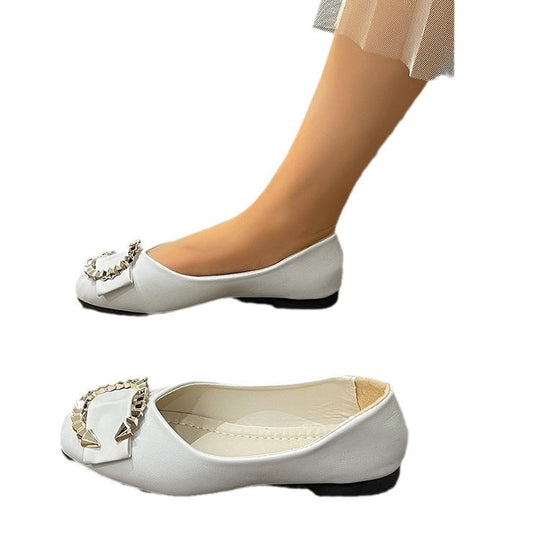 Damen Ballerinas mit extravaganten Schmuckdetails R&B