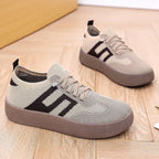 Damen Sneakers mit atmungsaktivem Mesh-Obermaterial und plateauförmiger Sohle