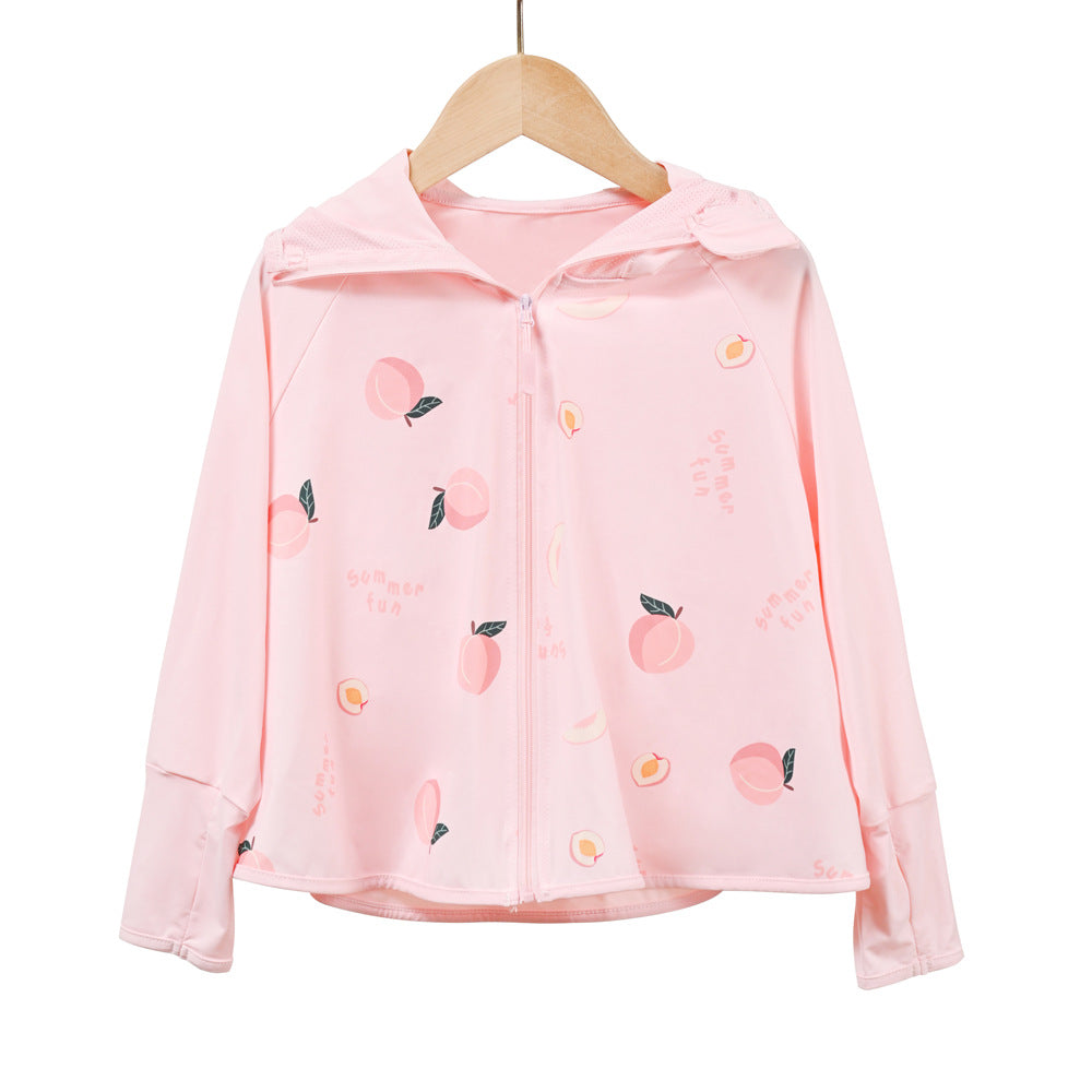 Jungen atmungsaktive Kapuzenjacke mit UV-Schutz R&B