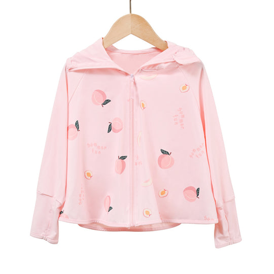 Jungen atmungsaktive Kapuzenjacke mit UV-Schutz R&B