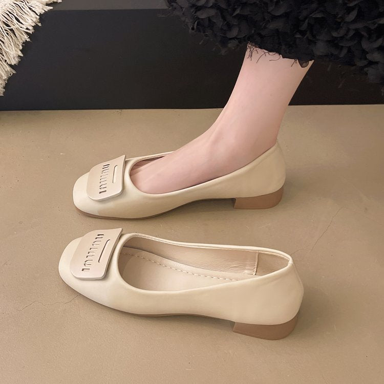 Damen Bequeme Pumps mit quadratischer Schuhspitze R&B