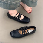 Damen Ballerinas mit innovativem Kreuzband-Design R&B
