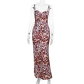 Damen Maxikleid mit elegantem Tiermuster R&B