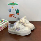 Damen Modische Sneakers mit dämpfendem Plateau und weichem Obermaterial