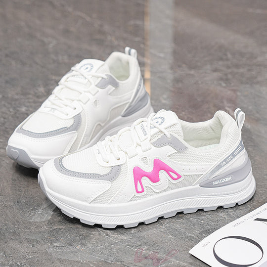 Damen Lauf- und Freizeitschuhe mit atmungsaktiver Mesh-Oberfläche und dämpfender Sohle R&B