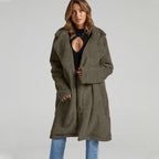 Damen Lange Fleecejacke R&B