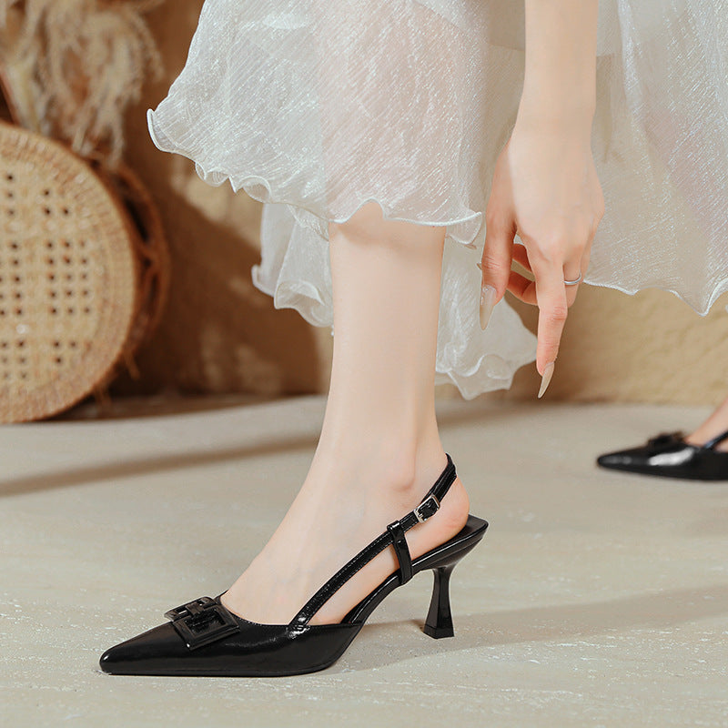 Damen Slingback-Pumps mit eleganter Schnallenapplikation R&B